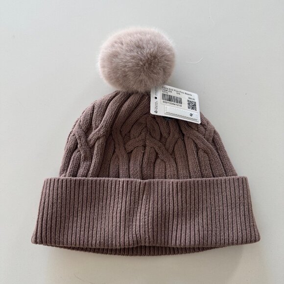 NWT lululemon Cable-Knit Pom-Pom Beanie O/S Taupe - Picture 3 of 3